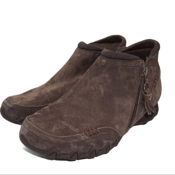 skechers suede ankle boots zappiest